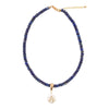 Denim Blue Lapis Golden Pendant Necklace - Barse Jewelry