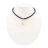 Denim Blue Lapis Golden Pendant Necklace - Barse Jewelry