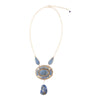 Denim Blue Lapis Sterling Silver Concho Drop Necklace - Barse Jewelry