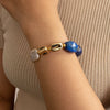 Denim Blues Lapis & Pearl Golden Bracelet - Barse Jewelry