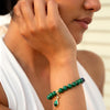 Dreamy Blue Lapis Green Malachite Charm Golden Bracelet - Barse Jewelry