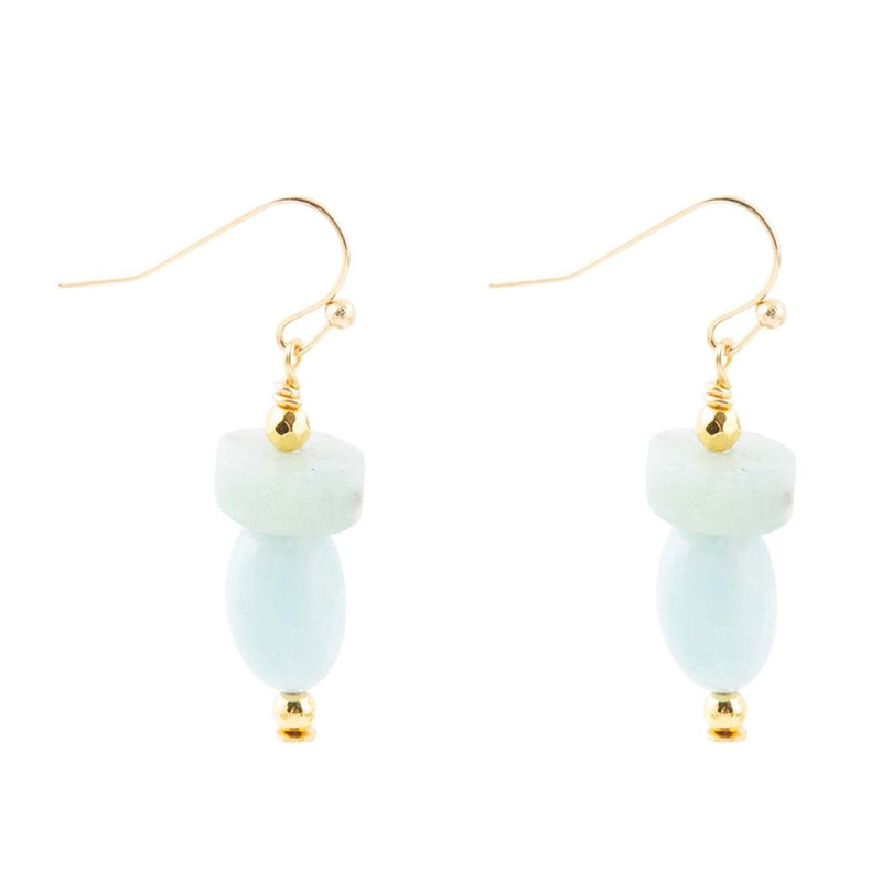 Drops of Blue Amazonite Drop Earrings - Barse Jewelry