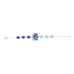 Duality Blue Lapis and Turquoise Golden Braclet - Barse Jewelry