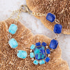 Duality Blue Lapis and Turquoise Golden Braclet - Barse Jewelry