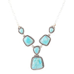 Earth and Sky Blue Turquoise Sterling Silver Necklace - Barse Jewelry