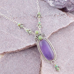 Emile Purple Quartz Sterling Silver Pendant Necklace - Barse Jewelry