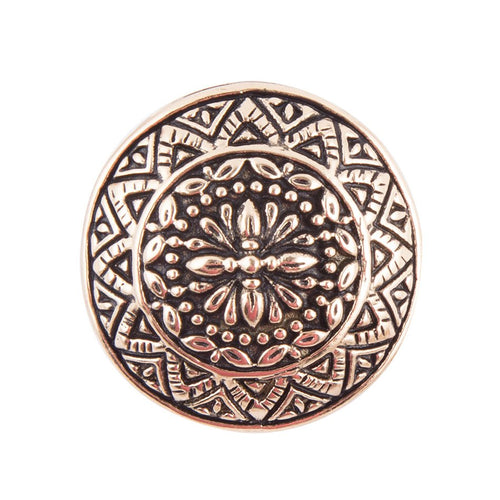 Engraved Gold Bronze Statement Rings - Barse Jewelry