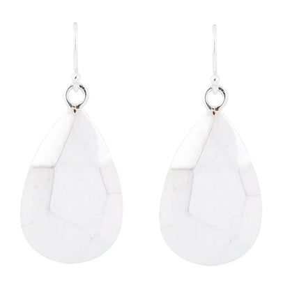 Faceted Sterling Silver Drop Earrings - Barse Jewelry