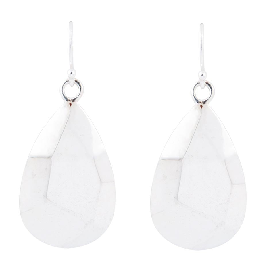 Faceted Sterling Silver Drop Earrings - Barse Jewelry