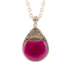 Flamenco Magenta Agate Pendant Necklace - Barse Jewelry