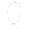 Freshwater Pearl Bow Golden Necklace - Barse Jewelry