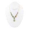 Genuine Blue Turquoise Roped Golden Bronze Y Necklace - Barse Jewelry