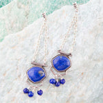 Go West Blue Lapis and Sterling Silver Drop Earrings - Barse Jewelry