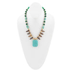 Grotto Blue Turquoise Statement Necklace - Barse Jewelry