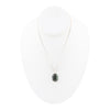 Hammered Green Seraphinite and Sterling Silver Pendant Necklace - Barse Jewelry