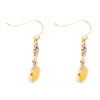 Harmony Orange Quartz Golden Drop Earrings - Barse Jewelry