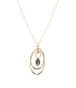 Henley Grey Abalone Golden Pendant Necklace - Barse Jewelry