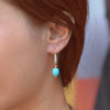Hepburn Blue Magnesite Golden Drop Earrings - Barse Jewelry