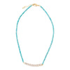 Hepburn Blue Magnesite Golden Necklace - Barse Jewelry