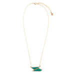 Ice Green Onyx and Golden Bronze Pendant Necklace - Barse Jewelry