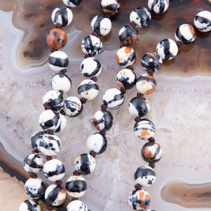 Immeasurable Jasper Black and White Wrap Necklace - Barse Jewelry