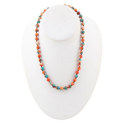 Immeasurable Multicolor Ocean Jade Golden Wrap Necklace - Barse Jewelry