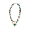 Jeweled Tyger's Eye and Green Onyx Golden Pendant Necklaces - Barse Jewelry