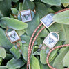 Steer Skull Green Aventurine Golden Cuff Bracelet
