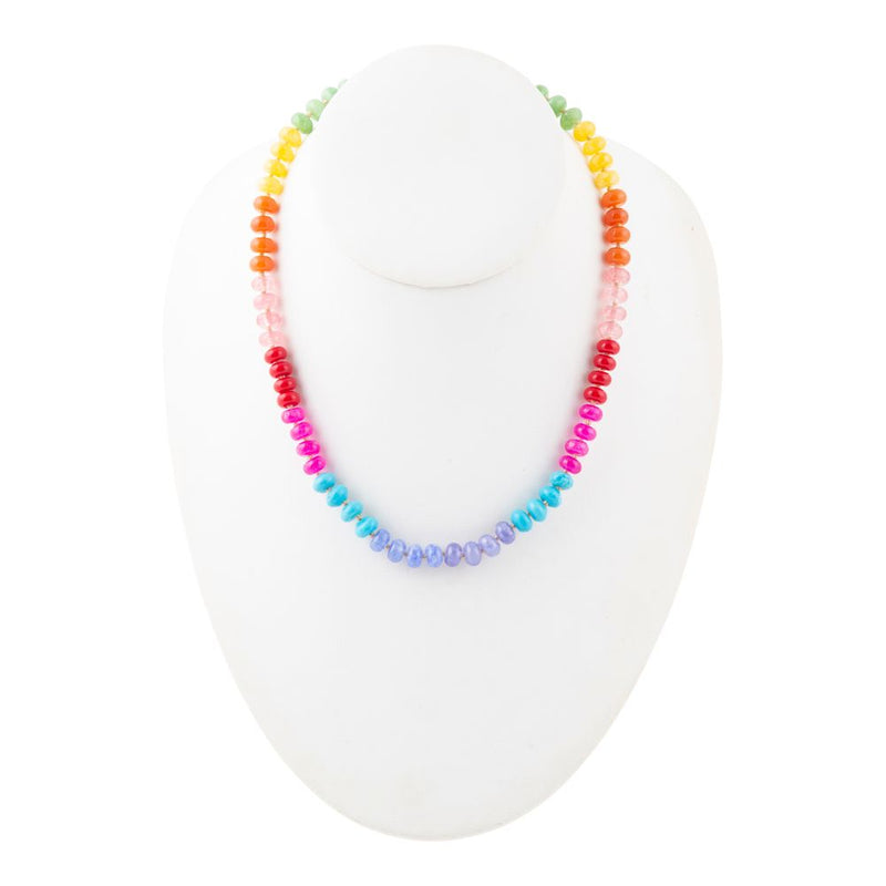 Kaleidoscope Multistone Strand Necklace - Barse Jewelry