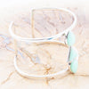 Lahana Green Chrysoprase Sterling Silver Statement Cuff Bracelet - Barse Jewelry