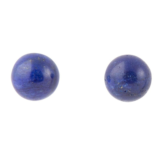 Blue Lapis Sterling Silver Stud Earrings