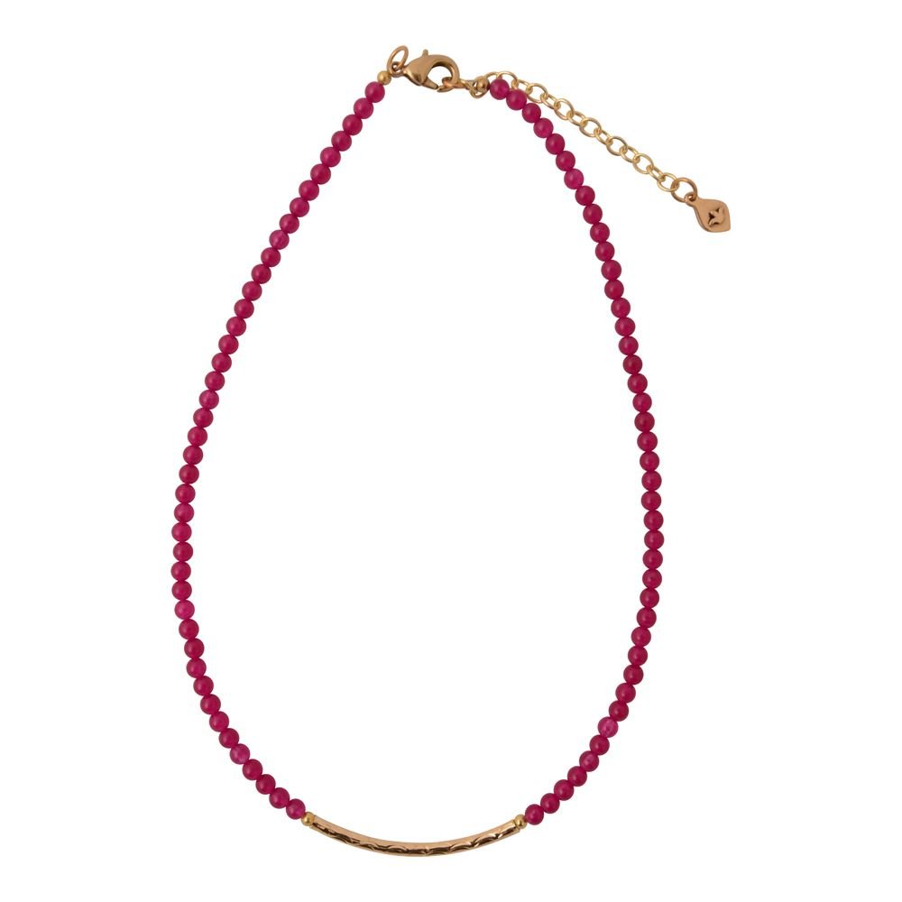 Little Bit Pink Agate Necklace - Barse Jewelry
