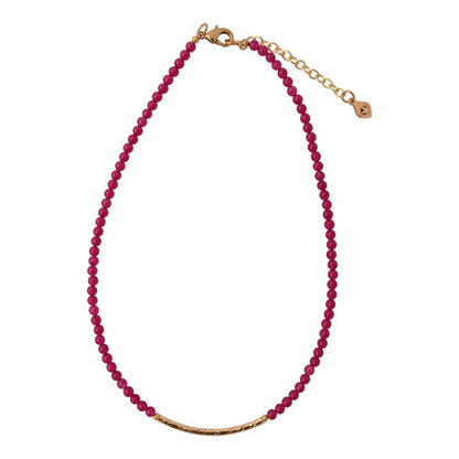 Little Bit Pink Agate Necklace - Barse Jewelry