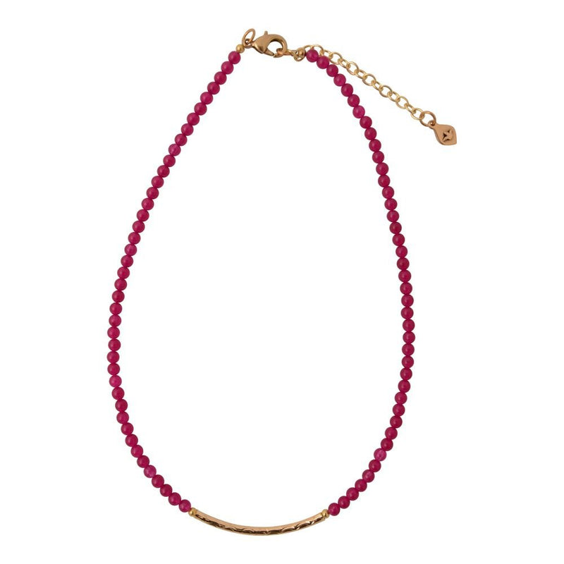 Little Bit Pink Agate Necklace - Barse Jewelry