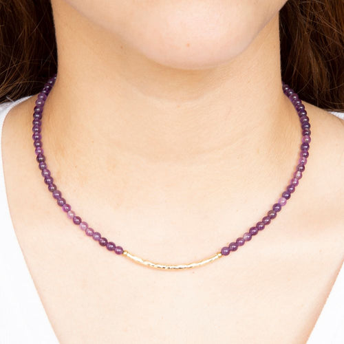 Little Bit Purple Amethyst Necklace - Barse Jewelry