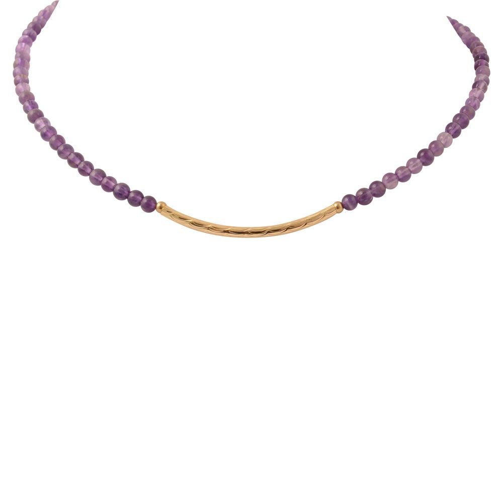 Little Bit Purple Amethyst Necklace - Barse Jewelry