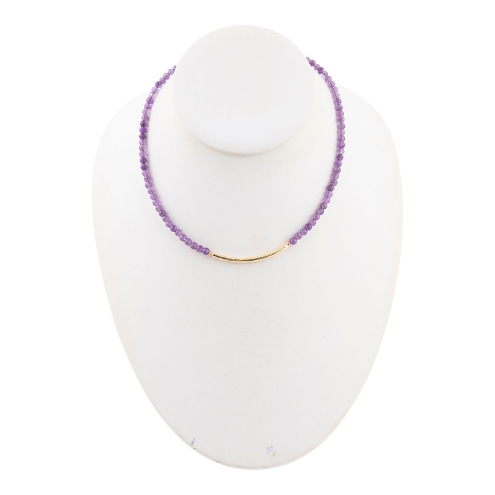 Little Bit Purple Amethyst Necklace - Barse Jewelry