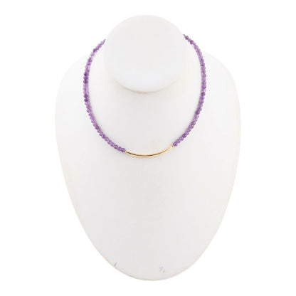 Little Bit Purple Amethyst Necklace - Barse Jewelry