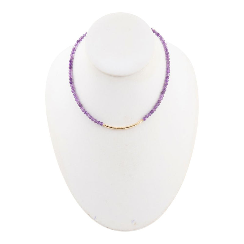 Little Bit Purple Amethyst Necklace - Barse Jewelry