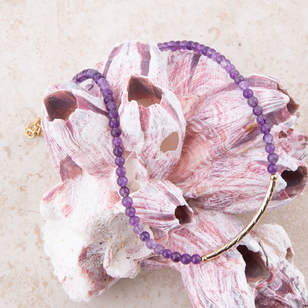 Little Bit Purple Amethyst Necklace - Barse Jewelry