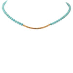 Little Bit Round Blue Magnesite Necklace - Barse Jewelry