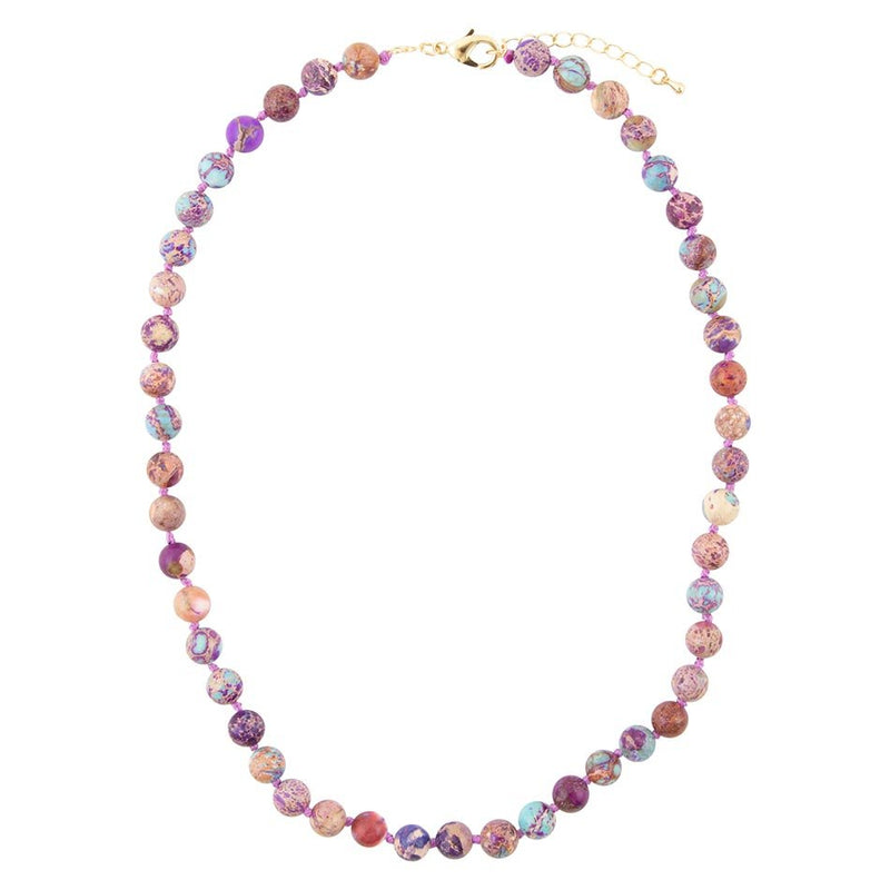 Love Knots Purple Jasper Necklace - Barse Jewelry