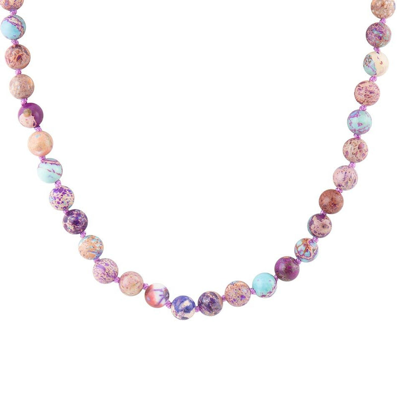 Love Knots Purple Jasper Necklace - Barse Jewelry