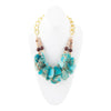 Lucia Blue Jasper and Fire Agate Golden Strand Necklace - Barse Jewelry