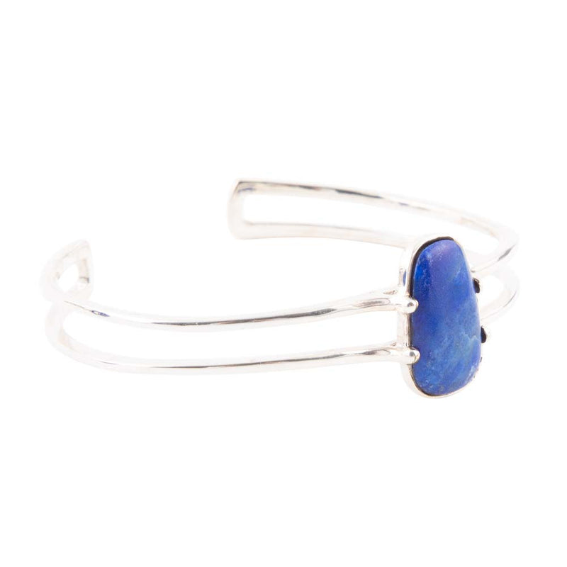 Madeleine Blue Lapis and Sterling Silver Cuff Bracelet - Barse Jewelry