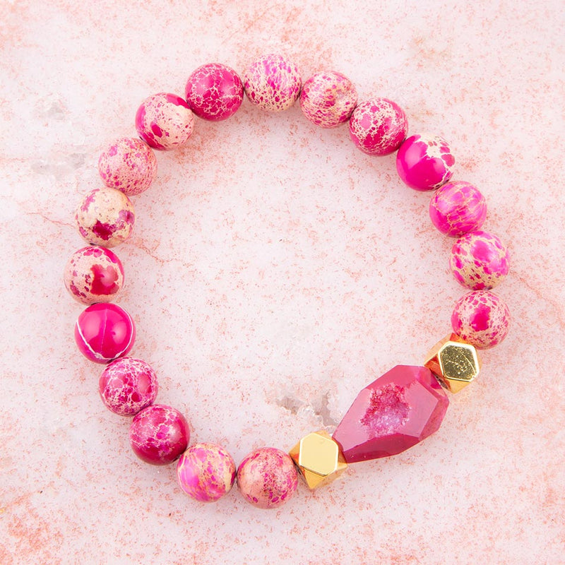 Magenta Dreams Pink Jasper Bracelet - Barse Jewelry