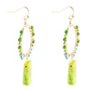 Margarita Green Jasper Golden Drop Earrings - Barse Jewelry