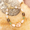 Meadow Pink Opal Chunky Golden Bracelet - Barse Jewelry