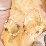 Meadow Pink Opal Chunky Golden Bracelet - Barse Jewelry