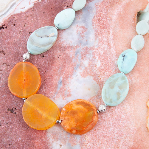 Minty Blue Nectar Necklace - Barse Jewelry